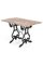 Victorian Garden Table in Oak and Cast Iron 1