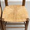 Early 20th Century Rattan and Wood Chairs, Set of 4 6