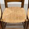 Early 20th Century Rattan and Wood Chairs, Set of 4 7