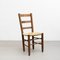 Early 20th Century Rattan and Wood Chairs, Set of 4 11