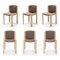 Chairs 300 in Wood and Kvadrat Fabric by Joe Colombo for Karakter, Set of 6 14