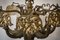 Bronze and Brass Chandeliers in the style of Guada, Set of 2 23