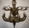 Bronze and Brass Chandeliers in the style of Guada, Set of 2 25