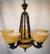 20th Century Alabaster Chandelier, Image 1