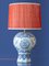 Large Blue and White Table Lamp from Delftware, Image 3