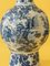 Large Table Lamp in Blue and White from Delftware, Image 9