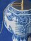 Große Tischlampe in Blau & Weiß von Delftware 4