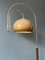 Space Age Double Arc Floor Lamp with Mushroom Shade from Artiforte, 1970s 7