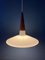 Milk Glass Pendant Light by Louis Kalff for Philips, 1970s, Image 2