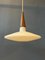 Milk Glass Pendant Light by Louis Kalff for Philips, 1970s 1