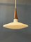Milk Glass Pendant Light by Louis Kalff for Philips, 1970s, Image 1