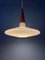 Milk Glass Pendant Light by Louis Kalff for Philips, 1970s 5