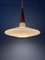 Milk Glass Pendant Light by Louis Kalff for Philips, 1970s, Image 5