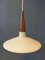 Milk Glass Pendant Light by Louis Kalff for Philips, 1970s, Image 7