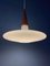 Milk Glass Pendant Light by Louis Kalff for Philips, 1970s, Image 8