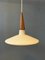 Milk Glass Pendant Light by Louis Kalff for Philips, 1970s 6