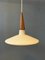 Milk Glass Pendant Light by Louis Kalff for Philips, 1970s, Image 6
