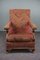 Antique Upholstered Wooden Armchair, Image 1