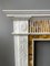 19th Century Neoclassical Statuary White and Sienna Marble Fireplace Mantel 3