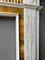 19th Century Neoclassical Statuary White and Sienna Marble Fireplace Mantel 6