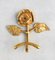 Mid-Century French Rose Flower Hook in Gilded Brass, 1950s 2