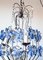 Vintage Italian Chandelier with Glass Flowers, 1940s, Image 5