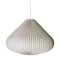 Space Age Cocoon Plisse Pendant Lamps, 1960s, Set of 2 16