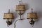 Bouillotte Wall Lights with Table Lamp by H. Schulz Lights, Set of 3 9