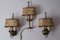 Bouillotte Wall Lights with Table Lamp by H. Schulz Lights, Set of 3, Image 9