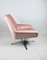 Pink Swivel Chair attributed to Veb Metallwaren Naumburg, 1980s 8
