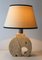 Large Elephant Table Lamp in Travertine attributed to Fratelli Mannelli, Image 2