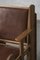 Brutalist Pine and Leather Easy Chair, 1970s, Image 8