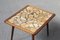 Tavolino da caffè in legno di quercia con piastrelle beige, anni '60, Immagine 5