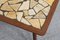 Tavolino da caffè in legno di quercia con piastrelle beige, anni '60, Immagine 12