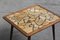 Tavolino da caffè in legno di quercia con piastrelle beige, anni '60, Immagine 9
