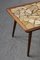 Tavolino da caffè in legno di quercia con piastrelle beige, anni '60, Immagine 7