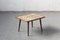 Tavolino da caffè in legno di quercia con piastrelle beige, anni '60, Immagine 1