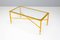 Mid-Century Coffee Table in Gilt Brass 5