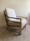 Italienischer Mid-Century Armlehnstuhl aus Bambus mit Sitzkissen und Schilfrohrdetails, 1970er 2