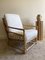 Italienischer Mid-Century Armlehnstuhl aus Bambus mit Sitzkissen und Schilfrohrdetails, 1970er 3
