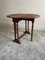 British Gate Leg Folding Bobbin Side Table, 1890s 1