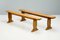 Vintage Benches in Cherrywood, Set of 2 2