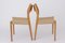 Vintage 71 Chairs in Oak by Niels Møller, 1950s, Set of 2, Image 4