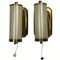 Art Deco Brass Patinated Tubular Wall Lamps, 1920s, Set of 2 8