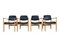 Danish Oak Dining Chairs, 1970s, Set of 4 1