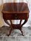 Antique German Biedermeier Sewing Table in Mahogany, 1830s 2