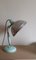 German Art Deco Adjustable Desk Lamp with Mint Green Bakelite Base and Aluminum Shade from Junolux, 1930s 1
