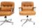 Cognac Leather Desk Chairs by Osvaldo Borsani for Tecno, 1960s, Set of 2, Image 2
