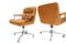 Bürostühle mit Cognacfarbenem Leder von Osvaldo Borsani für Tecno, 1960er, 2er Set 5