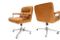 Cognac Leather Desk Chairs by Osvaldo Borsani for Tecno, 1960s, Set of 2 5